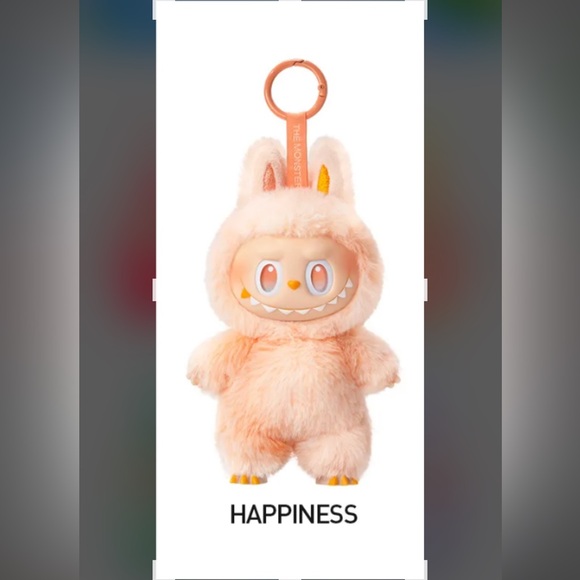 AUTHENTIC Happiness Peach BIE LABUBU PENDANT! - Picture 1 of 1
